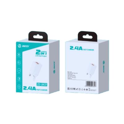 ZEQI ZE-UK01 2.4A Dual Output Fast Charger